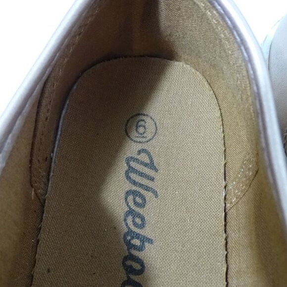 Weeboo Quilted Rose Gold Slip On Sneakers Loafer Women Size 9 Faux leather FLAW - Picture 6 of 15